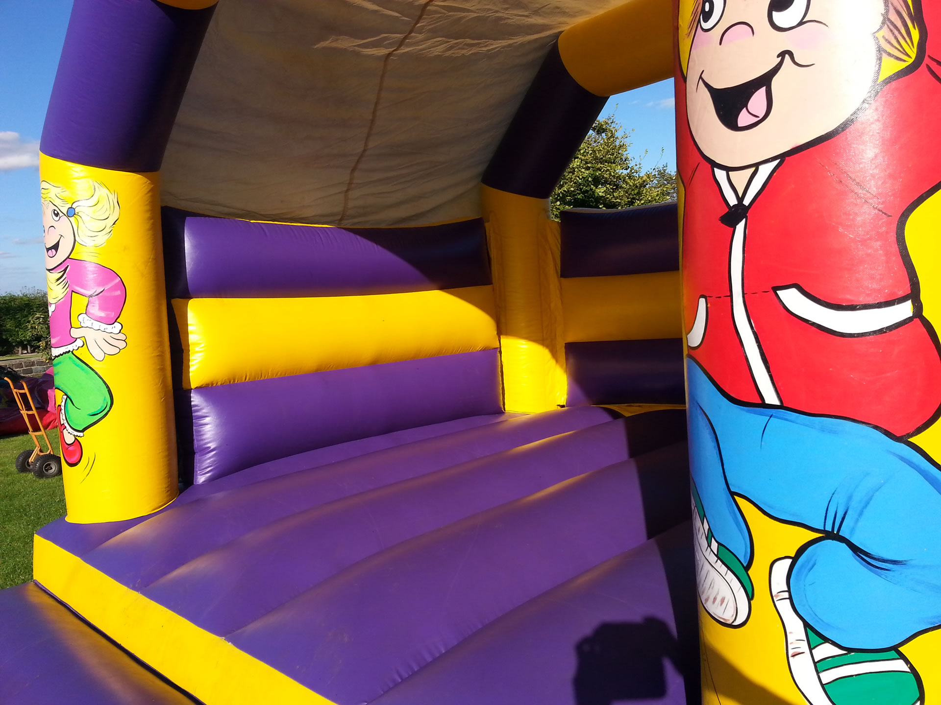 Purple & Yellow Bouncy Castle Hire